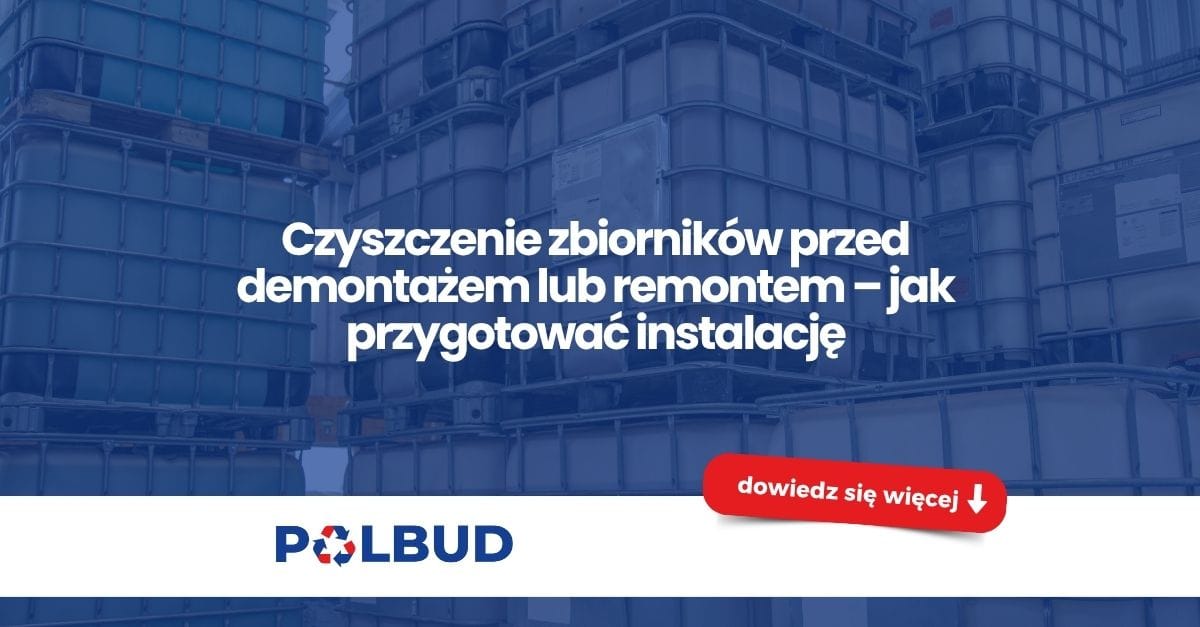 Dobór metody czyszczenia do rodzaju zbiornika