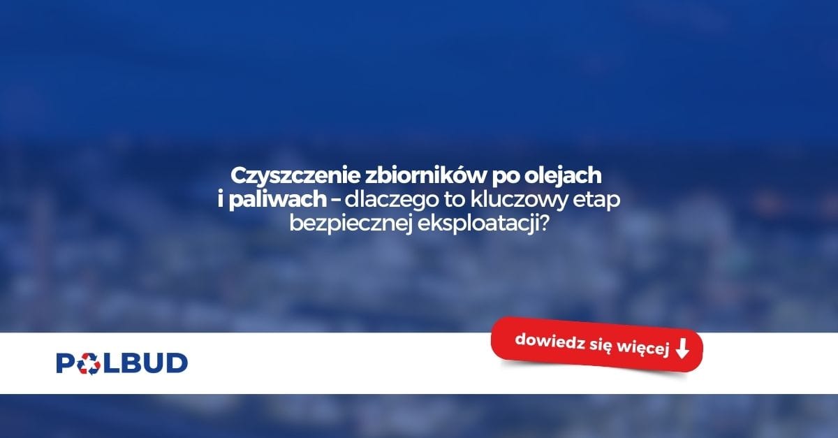Czyszczenie zbiornika po olejach i paliwach