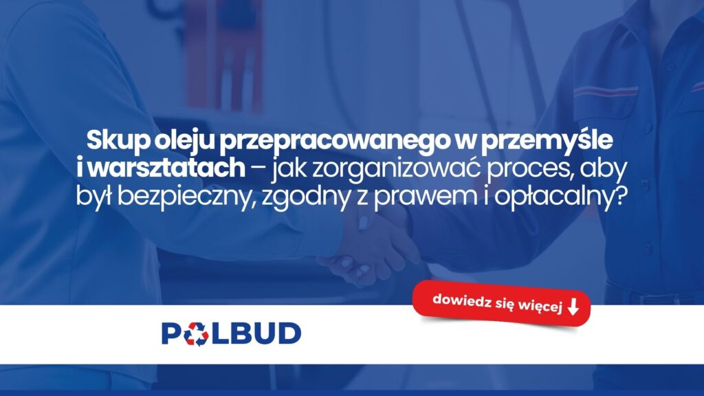 Skup oleju przepracowanego w firmie